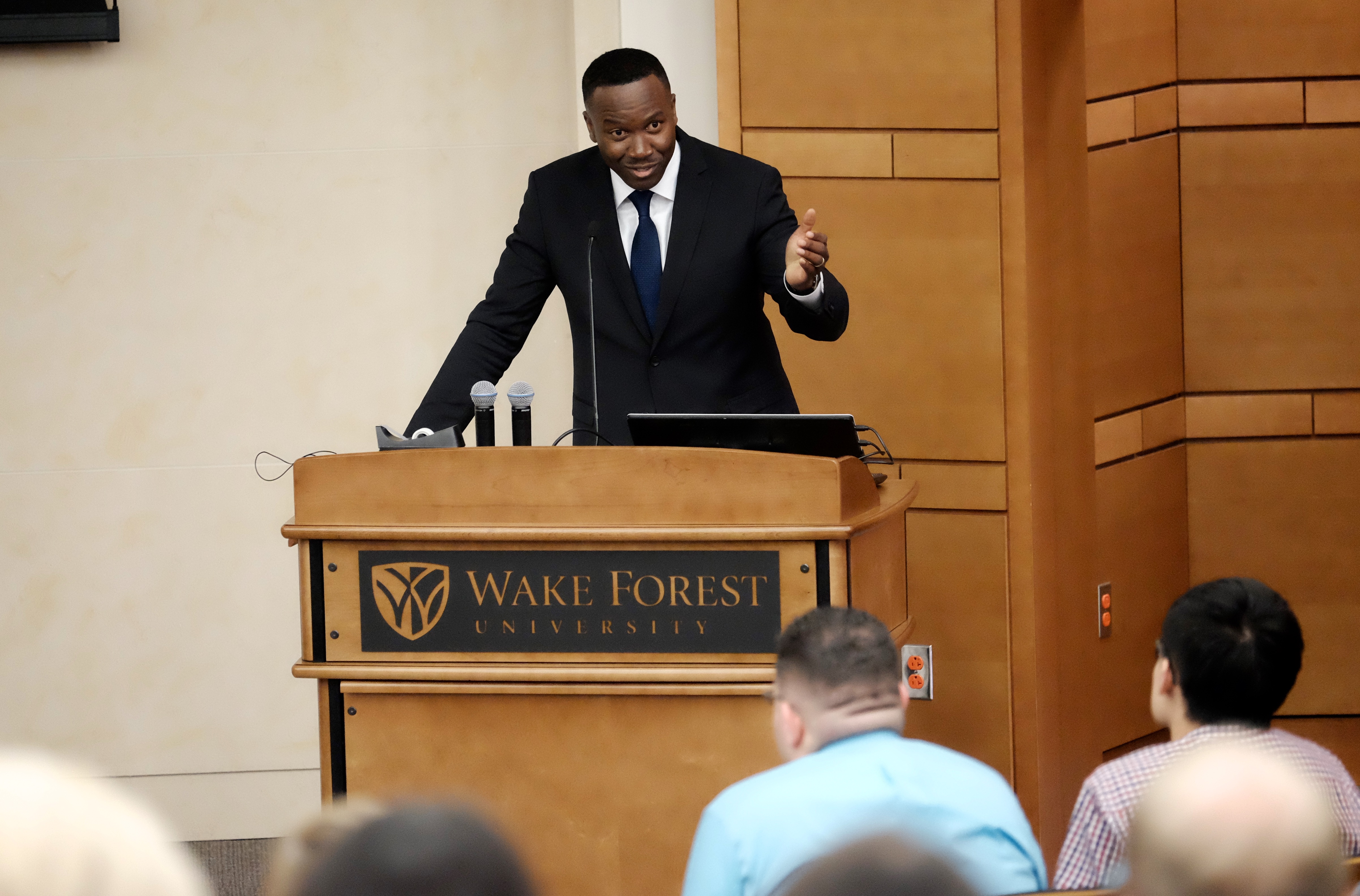 Wake Forest University School of Business held the MA Management ALP event in Broyhill Auditorium 5/5/16.